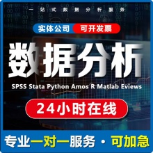 SPSS数据分析服务eviews实证Stata模型amos统计meta生信医学R代做