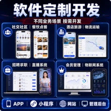软件开发定制安卓app应用设计网站代码编写商城系统前后端开发