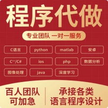 python代编程序c语言程序代写代码编写C++代做java接单